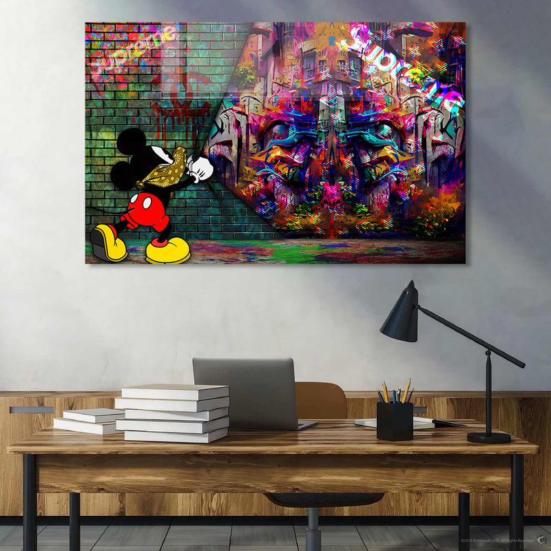 Graffiti Mickey Mouse Cam Tablo