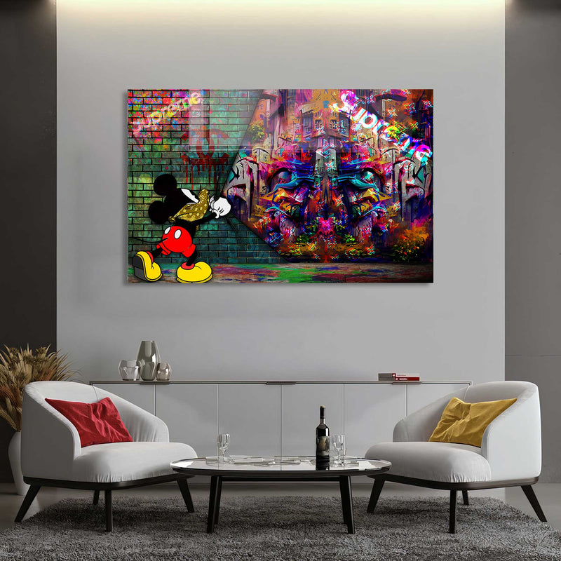 Graffiti Mickey Mouse Cam Tablo