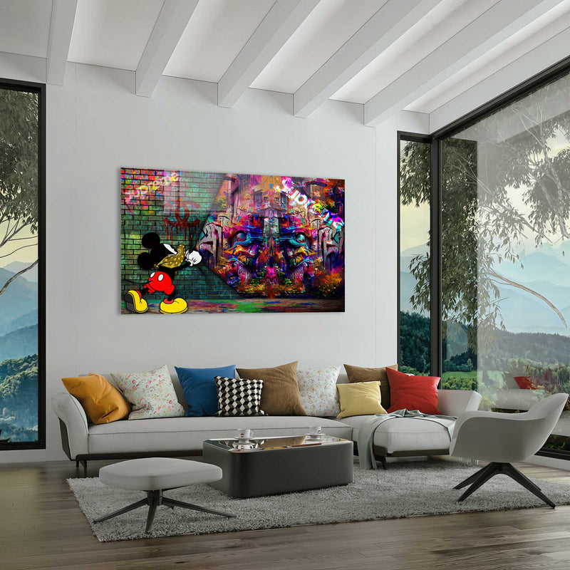 Graffiti Mickey Mouse Cam Tablo