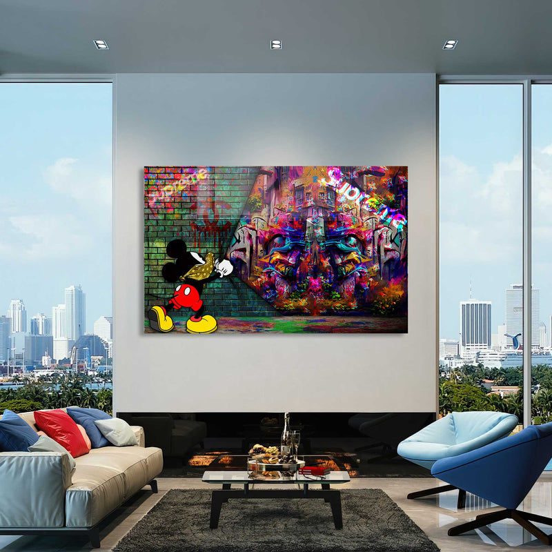 Graffiti Mickey Mouse Cam Tablo