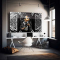 Silahlı Mickey Mouse Cam Tablo