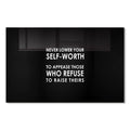 Never Lower Your Self-Worth Cam Tablo