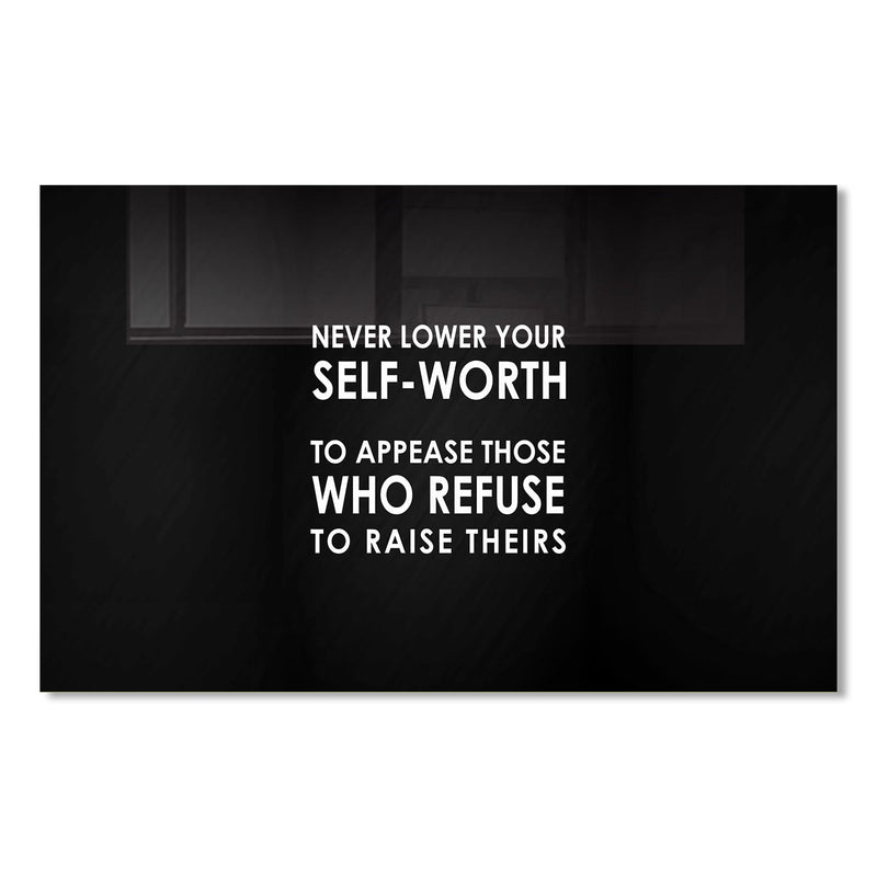 Never Lower Your Self-Worth Cam Tablo