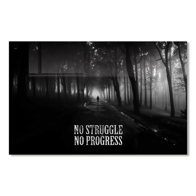 No Struggle No Progress Cam Tablo
