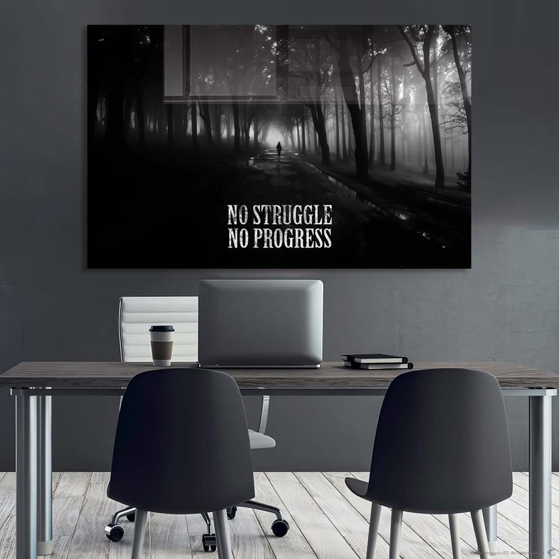 No Struggle No Progress Cam Tablo