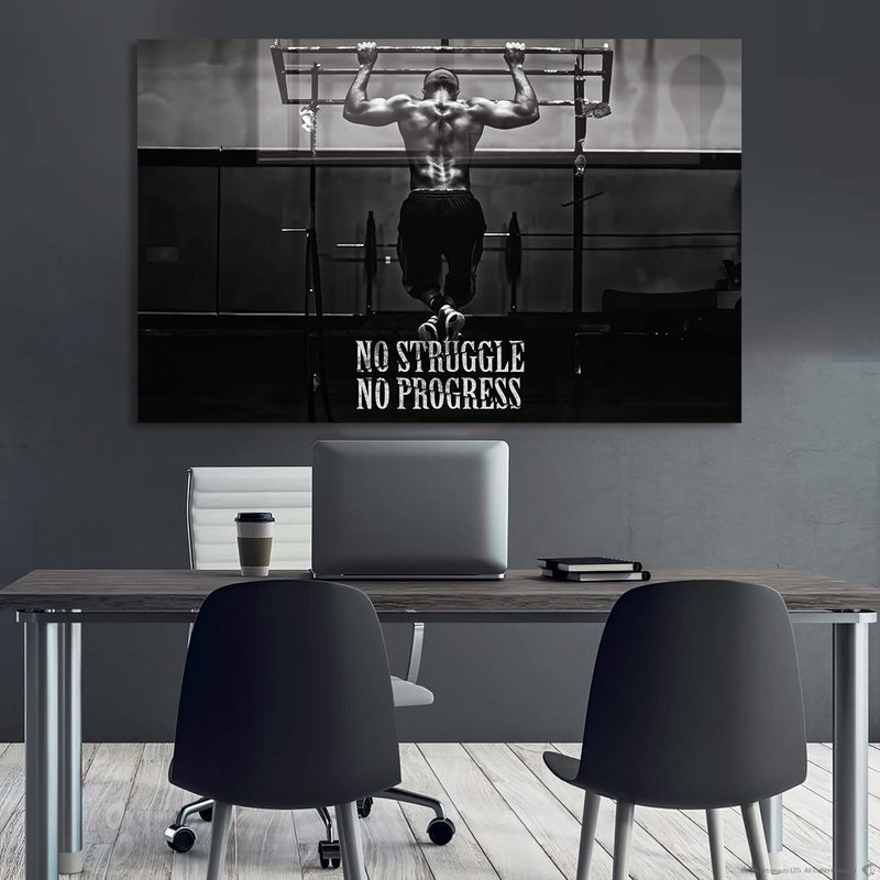 No Struggle No Progress Cam Tablo
