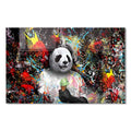 Dondurmalı Panda Cam Tablo – Cam Tablo