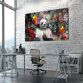 Dondurmalı Panda Cam Tablo – Cam Tablo