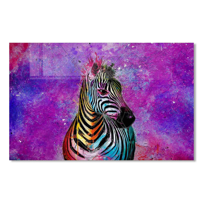 Renkli Zebra Cam Tablo