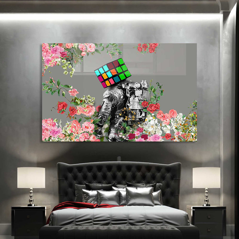Rubik Küp Cam Tablo