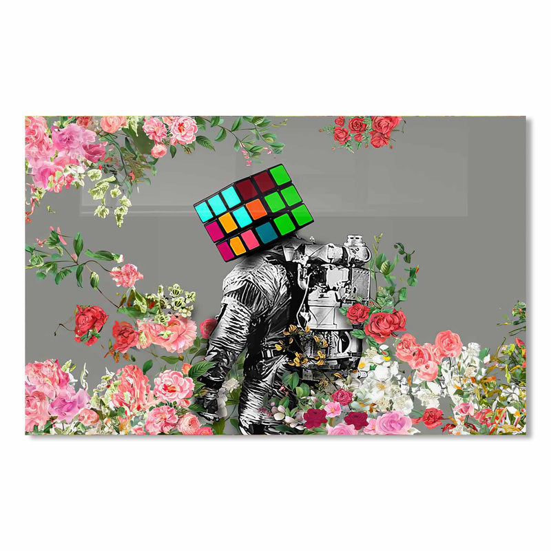 Rubik Küp Cam Tablo