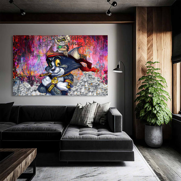 Tom ve Jerry Cam Tablo