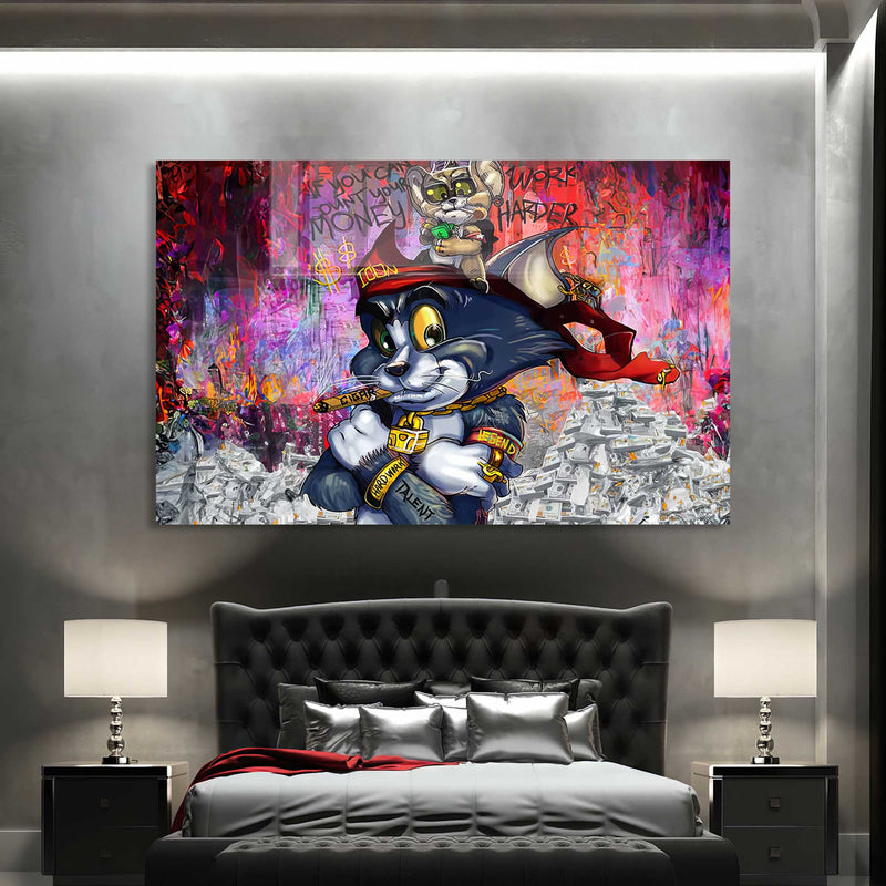 Tom ve Jerry Cam Tablo
