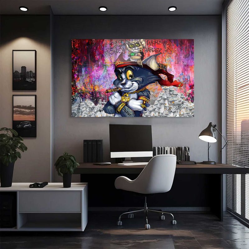 Tom ve Jerry Cam Tablo