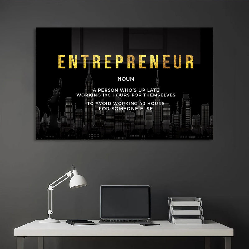 Entrepreneur Cam Tablo – Cam Tablo