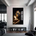 Black&Gold Cam Tablo – Siyah Çerçeveli Cam Tablo