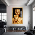 Golden Aura Cam Tablo – Altın Çerçeveli Cam Tablo
