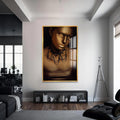 Essence Unknown Cam Tablo – Altın Çerçeveli Cam Tablo