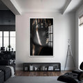 Darkened Allure Cam Tablo – Beyaz Çerçeveli Cam Tablo