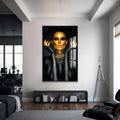 Glow Beneath Cam Tablo – Siyah Çerçeveli Cam Tablo