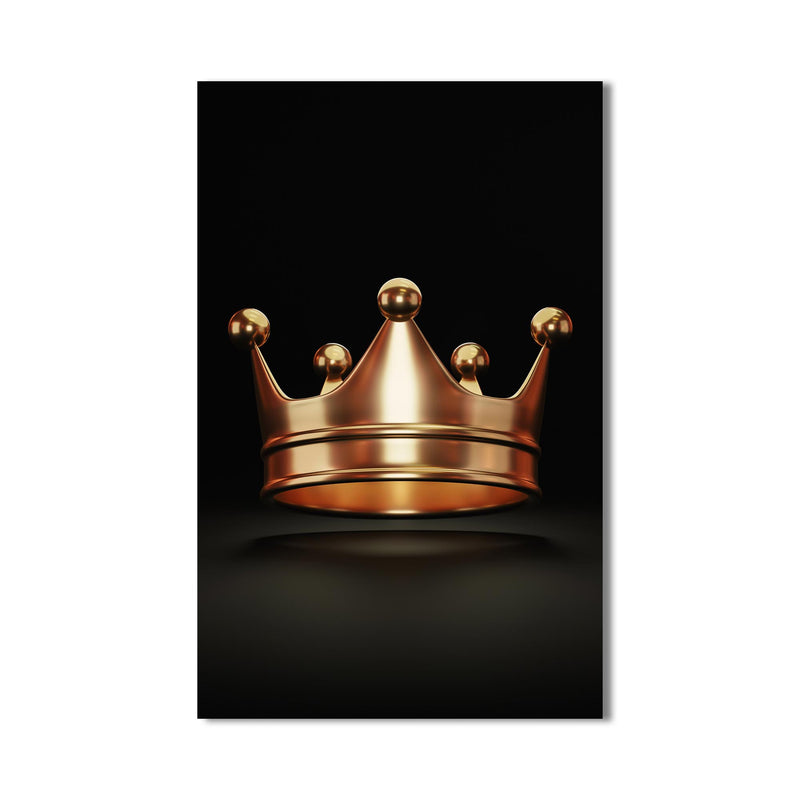 Crown in Gold Cam Tablo – Cam Tablo