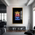 House Of Gaming Cam Tablo – Altın Çerçeveli Cam Tablo
