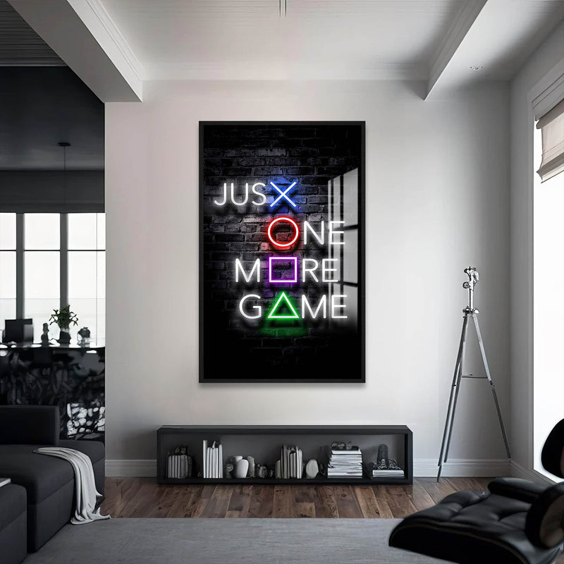 Just One Cam Tablo – Siyah Çerçeveli Cam Tablo