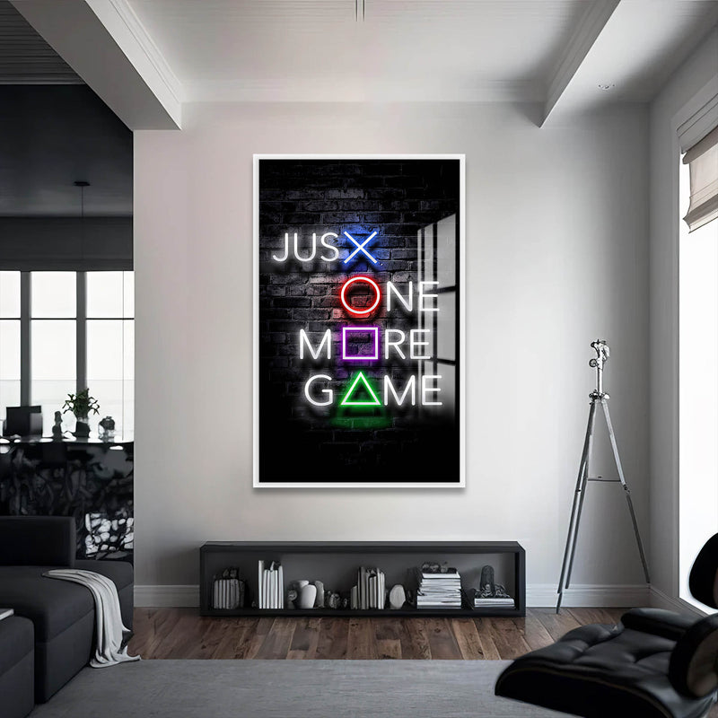 Just One Cam Tablo – Beyaz Çerçeveli Cam Tablo