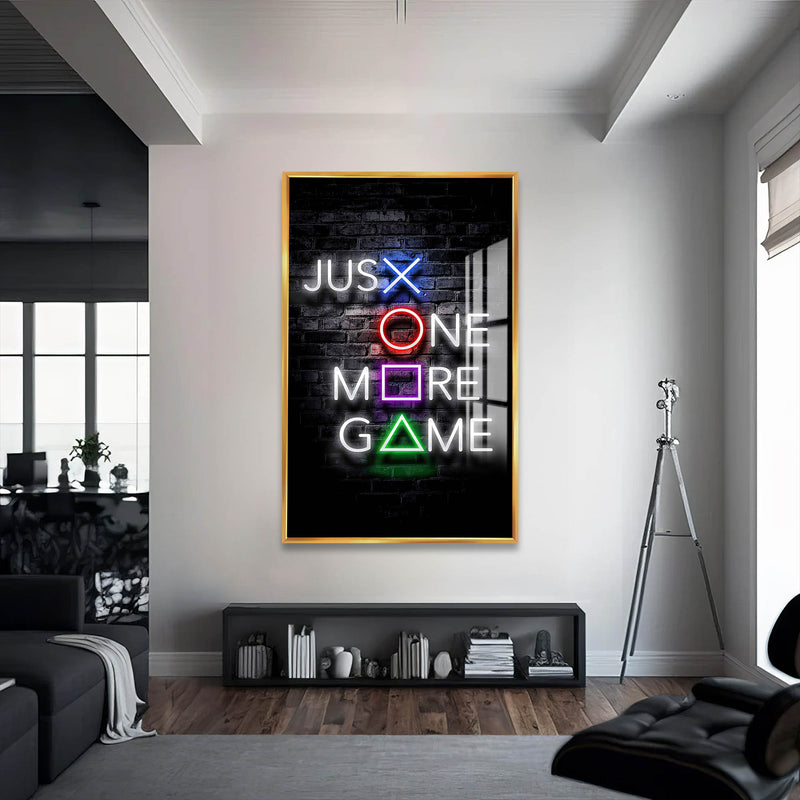 Just One Cam Tablo – Altın Çerçeveli Cam Tablo