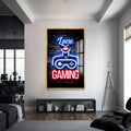 Love Gaming Cam Tablo – Altın Çerçeveli Cam Tablo