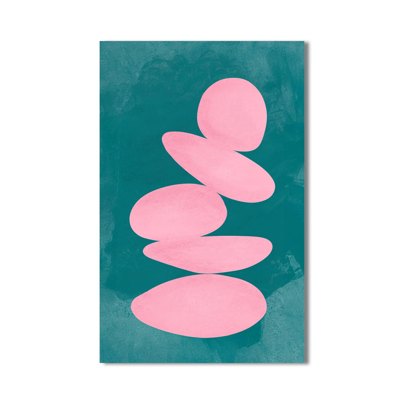 Pembe Taşlar Cam Tablo – Cam Tablo