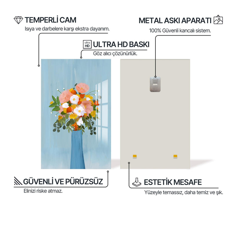 Güzellik Vazosu Cam Tablo – Cam Tablo