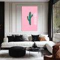 Pembe Kaktüs Cam Tablo – Cam Tablo