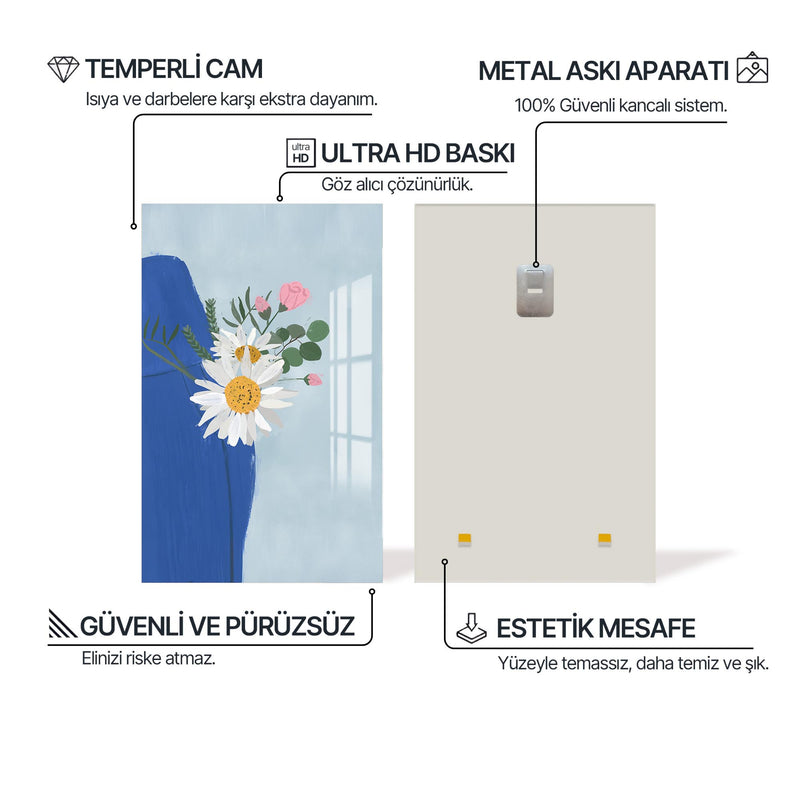 Çiçek Figürü Cam Tablo – Cam Tablo