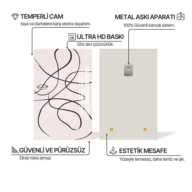 Sade Siluet Cam Tablo – Cam Tablo
