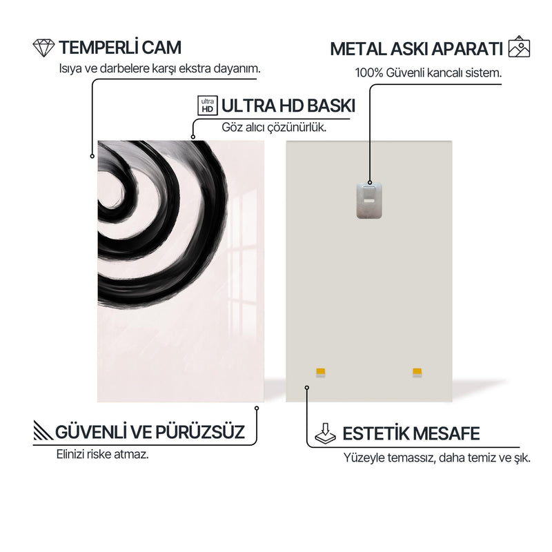 Daire Deseni Cam Tablo – Cam Tablo