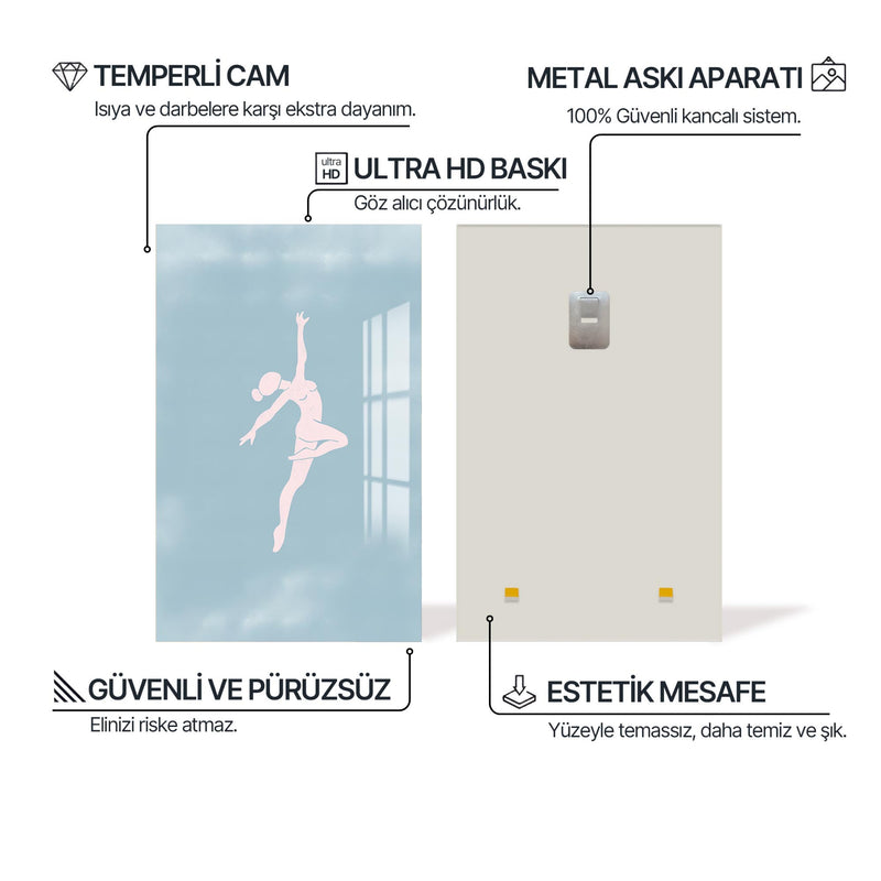Yalın Kadın Cam Tablo – Cam Tablo