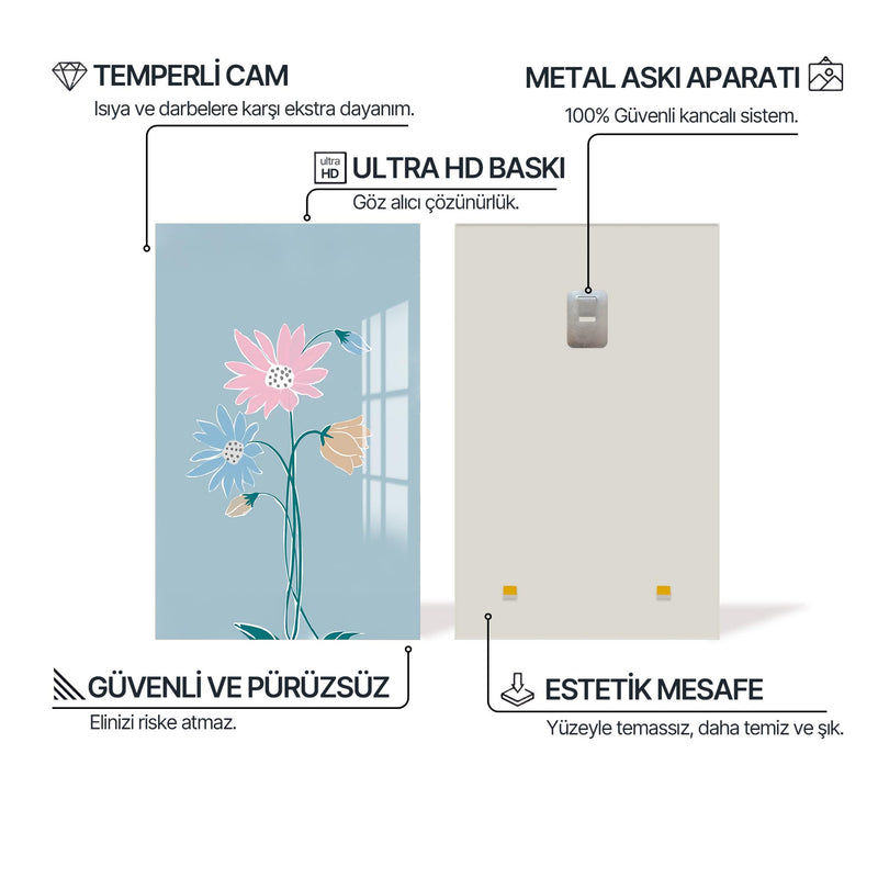 Çiçek Ruh Cam Tablo – Cam Tablo