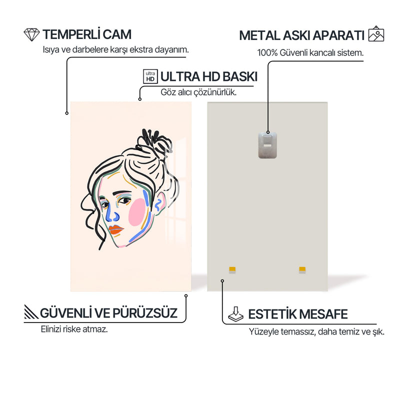 Yüz Gölgesi Cam Tablo – Cam Tablo