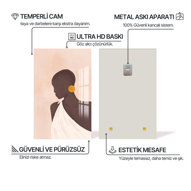 Kadın Işığı Cam Tablo – Cam Tablo