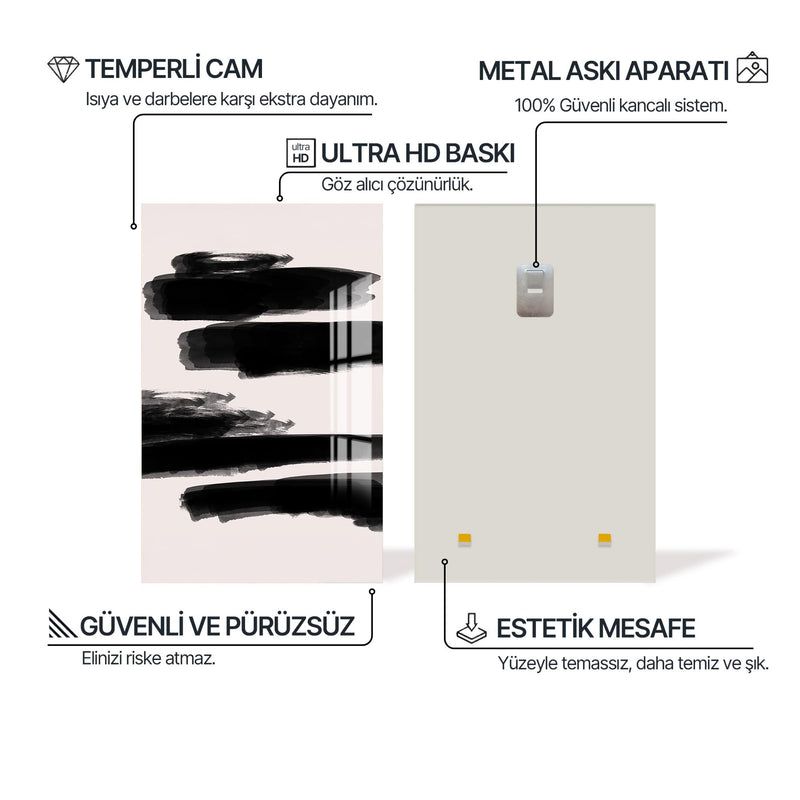 Fırça Darbeleri Cam Tablo – Cam Tablo