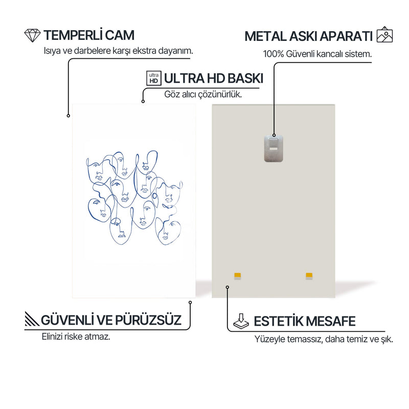Yüzler Cam Tablo – Cam Tablo