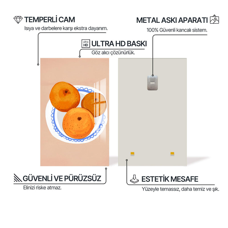 Portakal Tabağı Cam Tablo – Cam Tablo