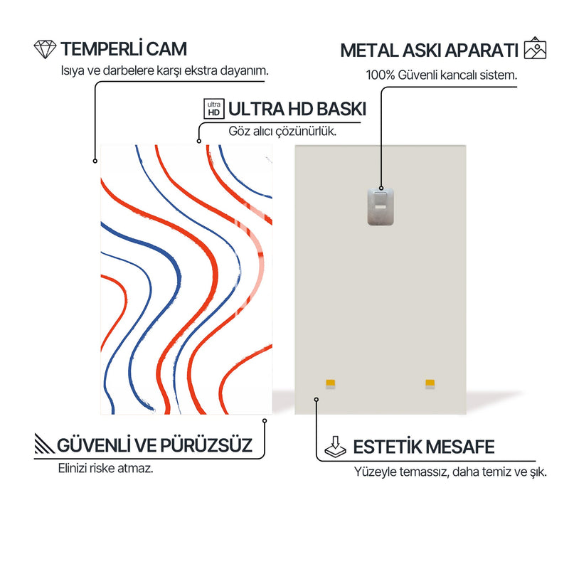 Çizgi Akışı Cam Tablo – Cam Tablo