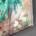 Yeşil Etekli Kadın Cam Tablo – Cam Tablo