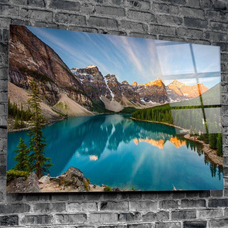 Moraine Gölü Cam Tablo – Cam Tablo