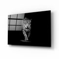 Siyah & Beyaz Leopar Cam Tablo – Cam Tablo