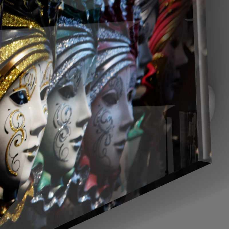 Venedik Karnaval Maskeleri Cam Tablo – Cam Tablo