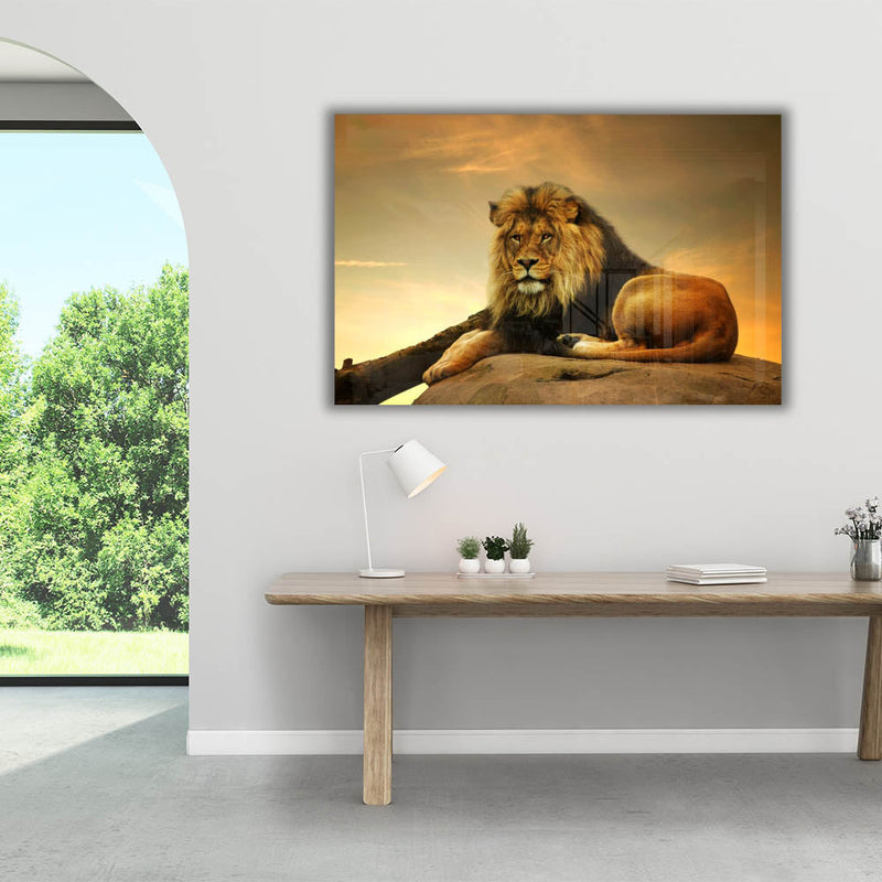 Aslan Kral Cam Tablo – Cam Tablo