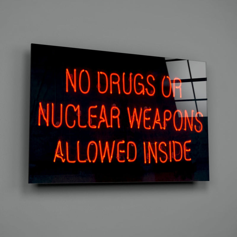 No Drugs or Nuclear Weapons Cam Tablo